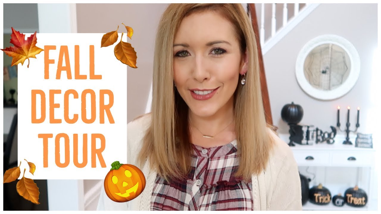 FALL DECOR HOUSE TOUR 2018 🎃🍂🍁💀🕷🕸 | NEW HALLOWEEN + AUTUMN DECORATIONS UPDATE! |  Brianna K