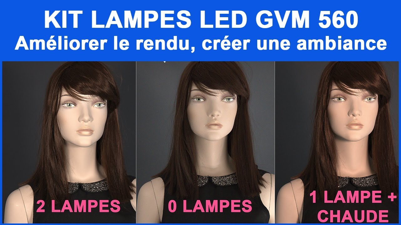 LAMPES LED PHOTO ET VIDÉO:  TEST des lampes GVM 560