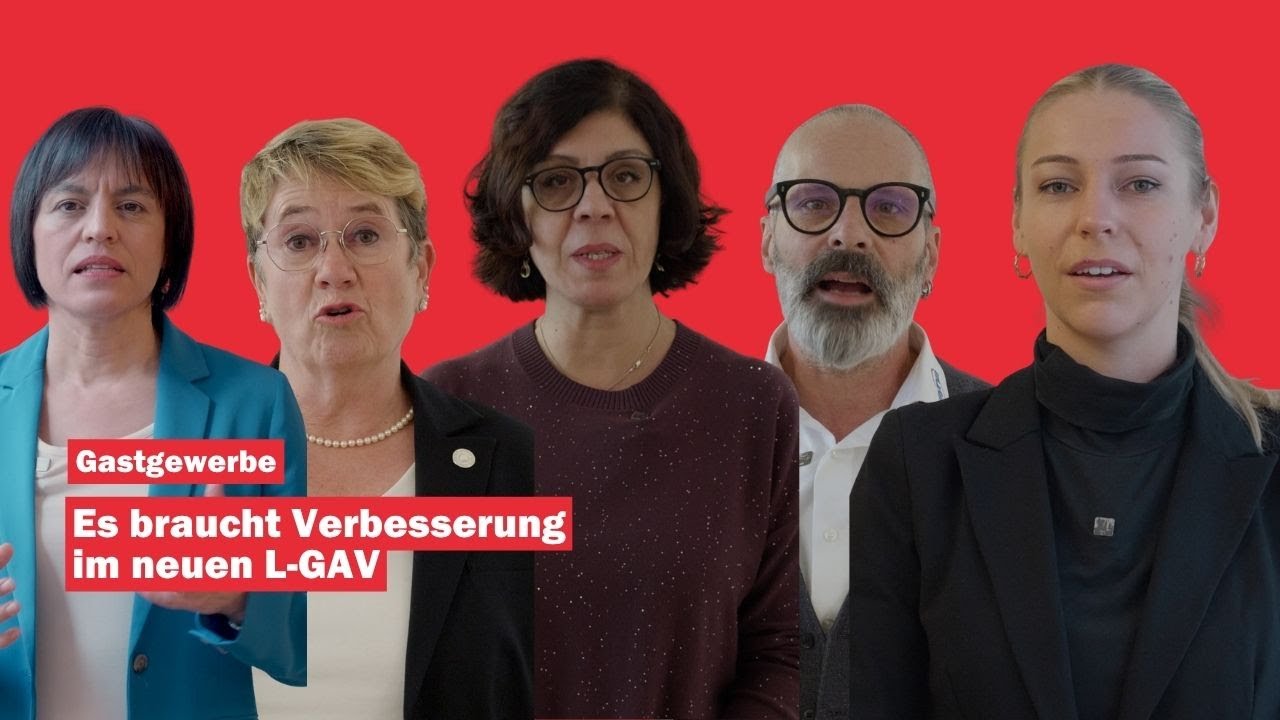 Arbeitnehmende im Gastgewerbe brauchen konkrete Verbesserungen im L-GAV