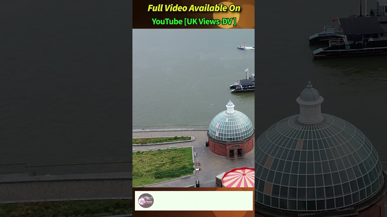 Stunning Aerial Views of Greenwich Pier 4K Drone Footage Video #short #aerialview #youtubeshorts