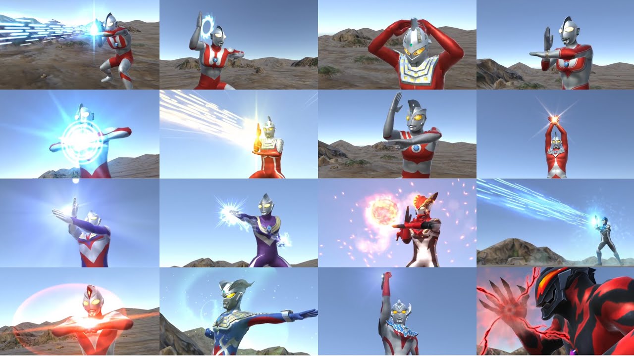 【ウルバト図鑑 ウルトラ必殺技編】ウルトラヒーロー15種+ベリアルの必殺技まとめました！【ウルトラ怪獣バトルブリーダーズ】ULTRAMAN［保存版 必殺技集］