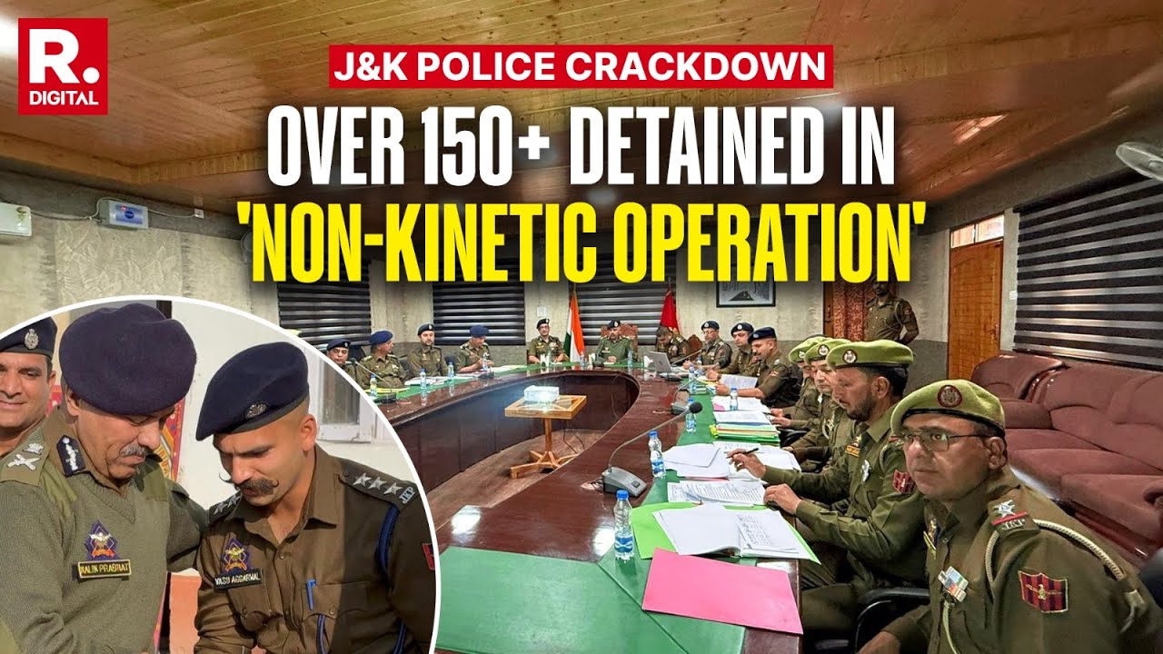 J&K: Over 150 Detained By Police In 'Non-Kinetic Ops', Over 1,400 Locations Raided In Last 5 Days