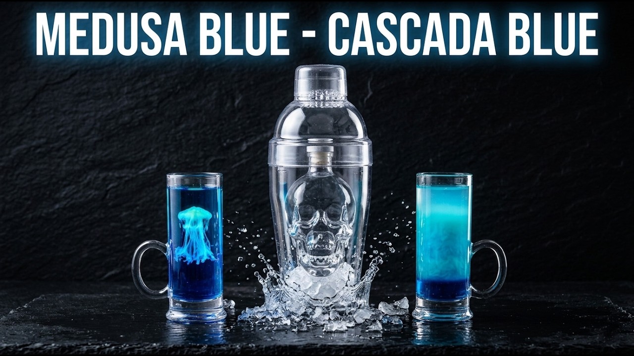 Como hacer los COCTELES  MEDUSA MARRÓN Y CASCADA SOFÍA
