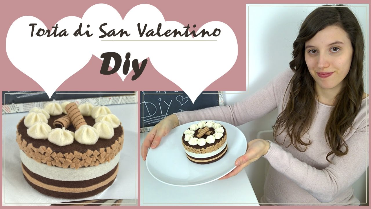 Diy per San Valentino/scatola regalo a forma di torta/collab. with LE IDEE DI CARMEN