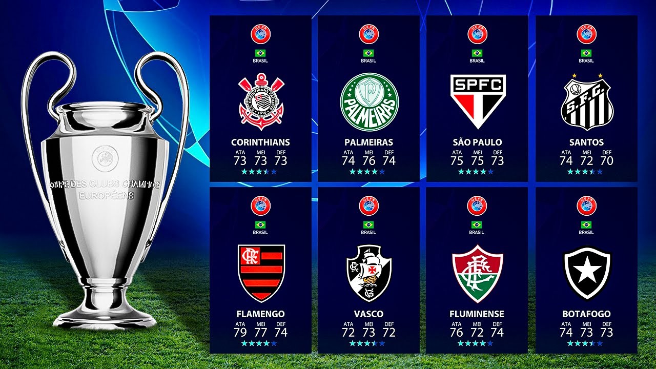 Coloquei PAULISTAS e CARIOCAS na CHAMPIONS LEAGUE 23-24 🏆