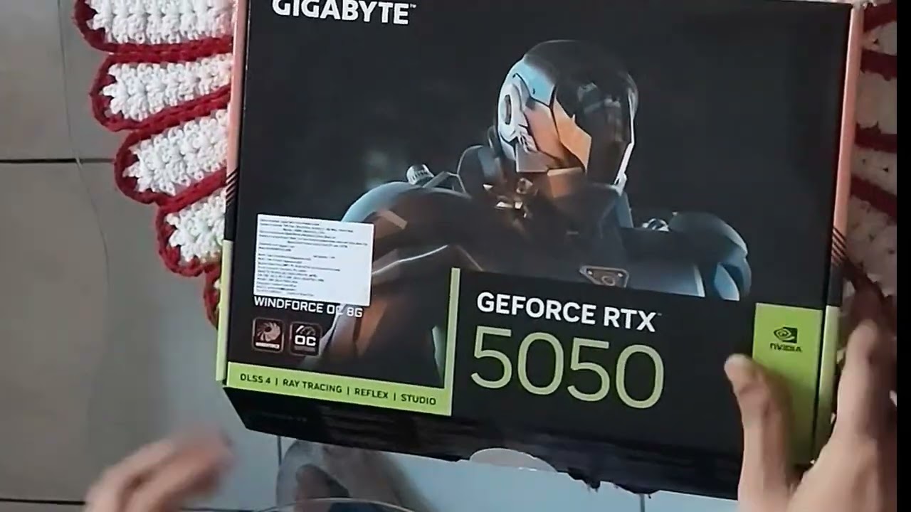 Unboxing MY New GPU Gigabyte RTX 5050 Windforce OC 8GB Graphics Card From Nvidia
