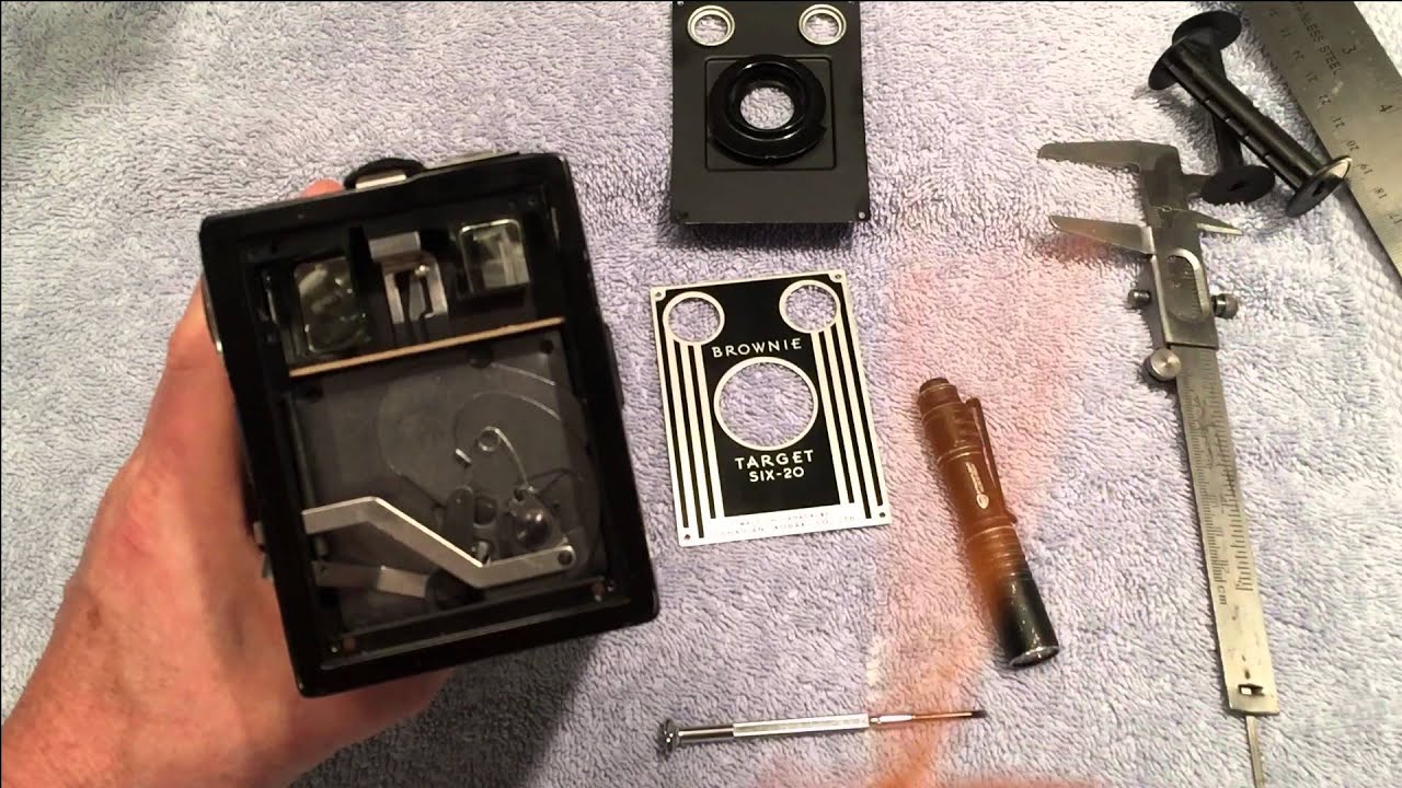 Fix the viewfinders on a Kodak Brownie box camera