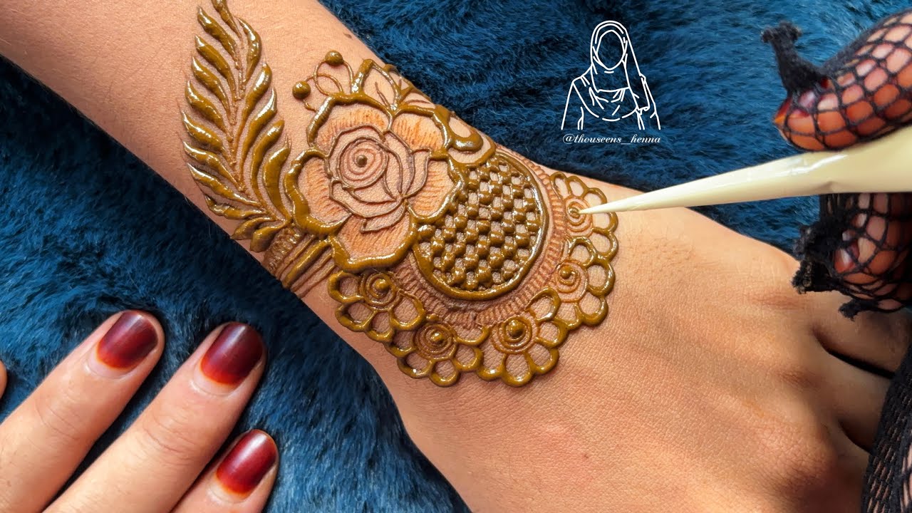 Very Beautiful Latest Back hand mehndi design for hands | Latest Henna Design Tutorial#henna #mehndi