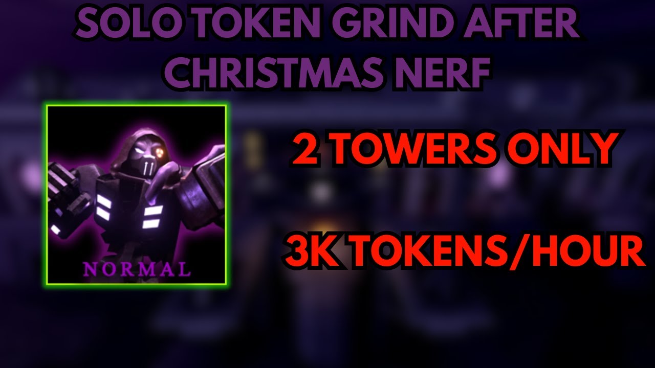 (OUTDATED) TDX | SOLO TOKEN GRIND WITH ONLY 2 TOWERS