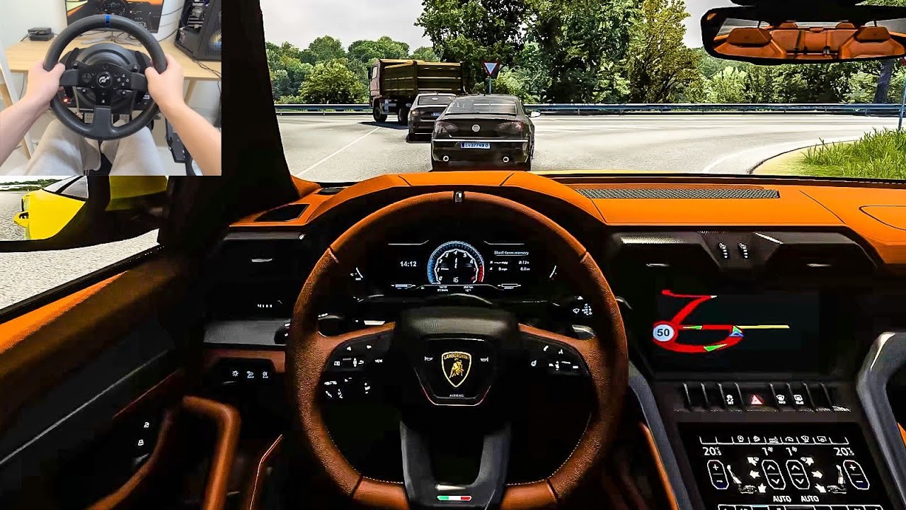 Euro Truck Simulator 2 - Lamborghini Urus [Steering Wheel Gameplay]
