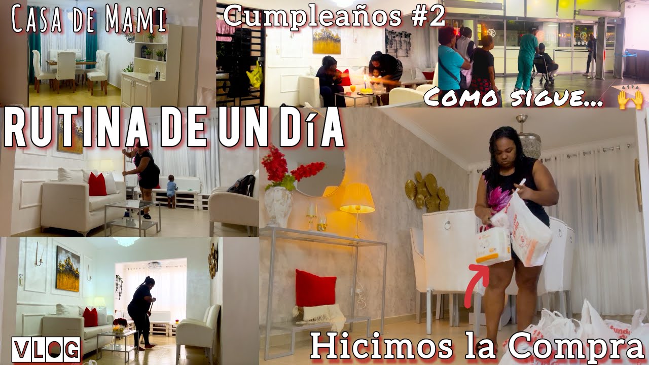 👉RUTINA de un DÍA☀️DIOS es BUENO🙌Hicimos la despensa🛒Cumpleaños #2🎂Les muestro la CASA de Mami🤭#vlog