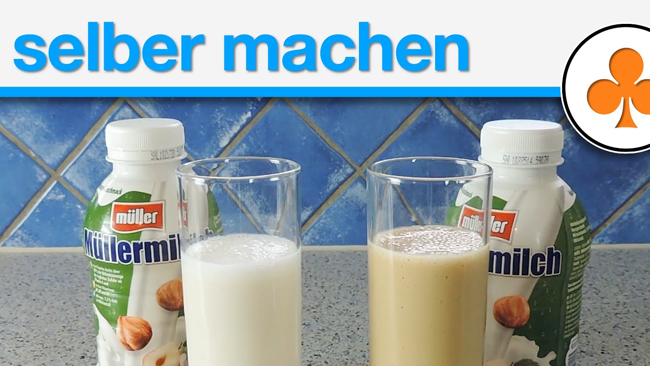 Müllermilch Haselnuss nachmachen + Haselnuss-Mus