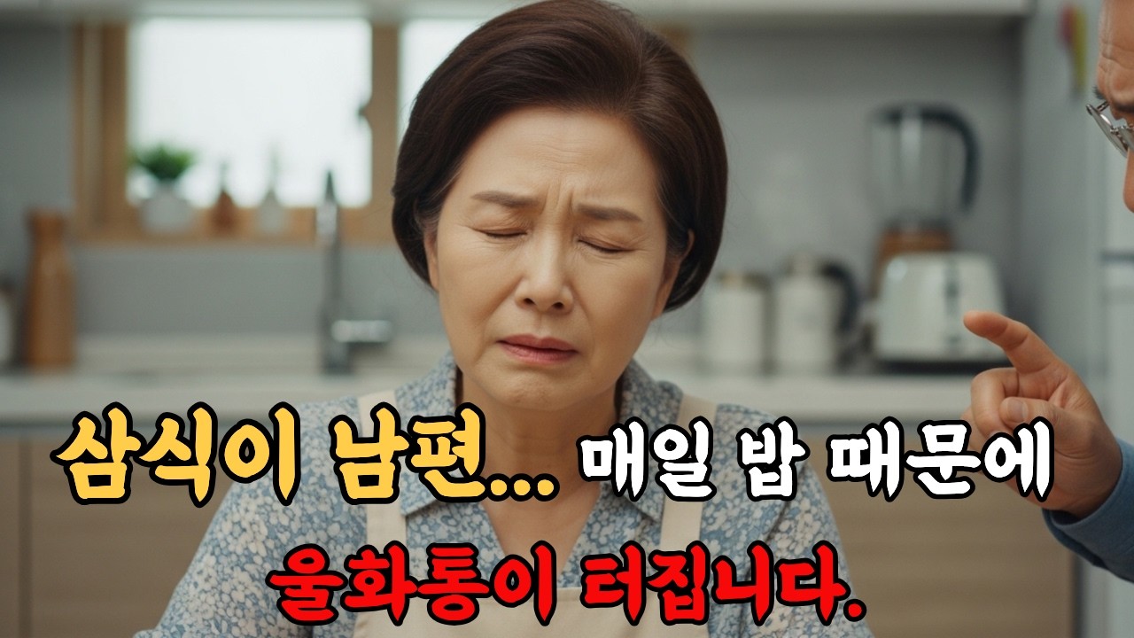 퇴직 후 삼식이가 된 남편… 매일, 그놈의 밥 때문에 울화통이 터집니다