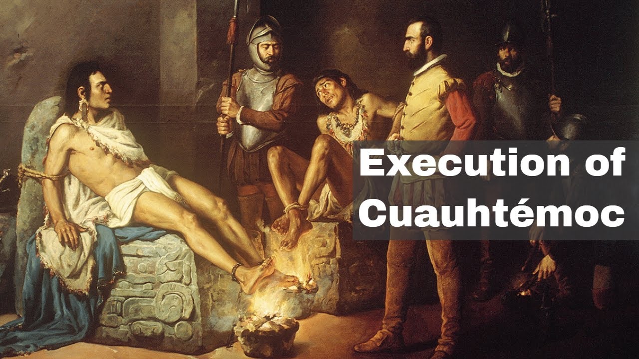 28th February 1525: Execution of Cuauht&eacute;moc, the last Aztec Emperor, by Hern&aacute;n Cort&eacute;s
