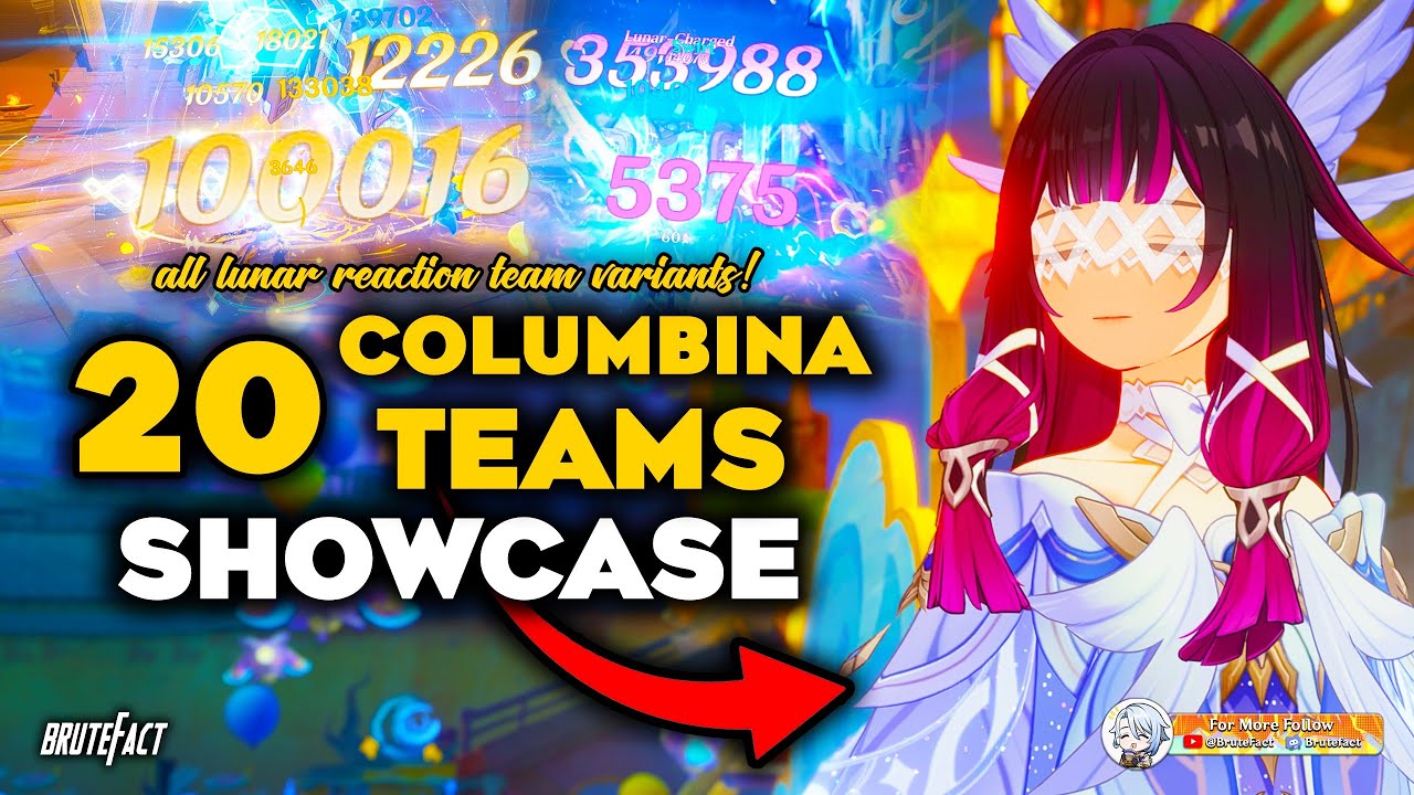 20 Best Teams for COLUMBINA | Columbina Lunar & Non-Lunar Teams Showcase | Genshin Impact