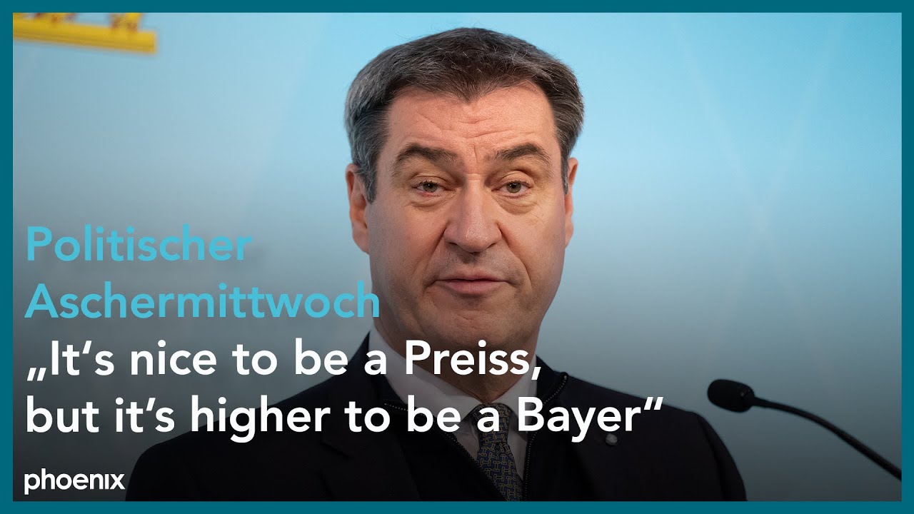 Rede von Markus Söder zum Politischen Aschermittwoch am 22.02.23