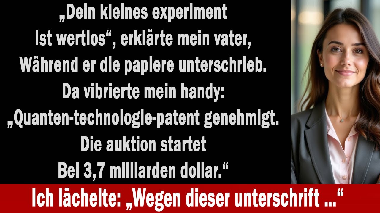 Beim Essen sagte mein Vater: „Wir verkaufen deine Forschung“ – heute 3,7 Mrd. wert.