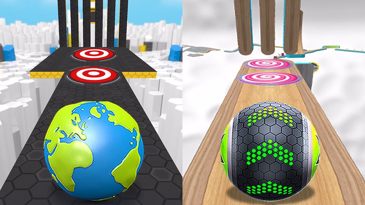 Going Balls VS Rollance Adventure Ball, GyroSphere Trials, Rolling Balance Ball 3D,Action Balls