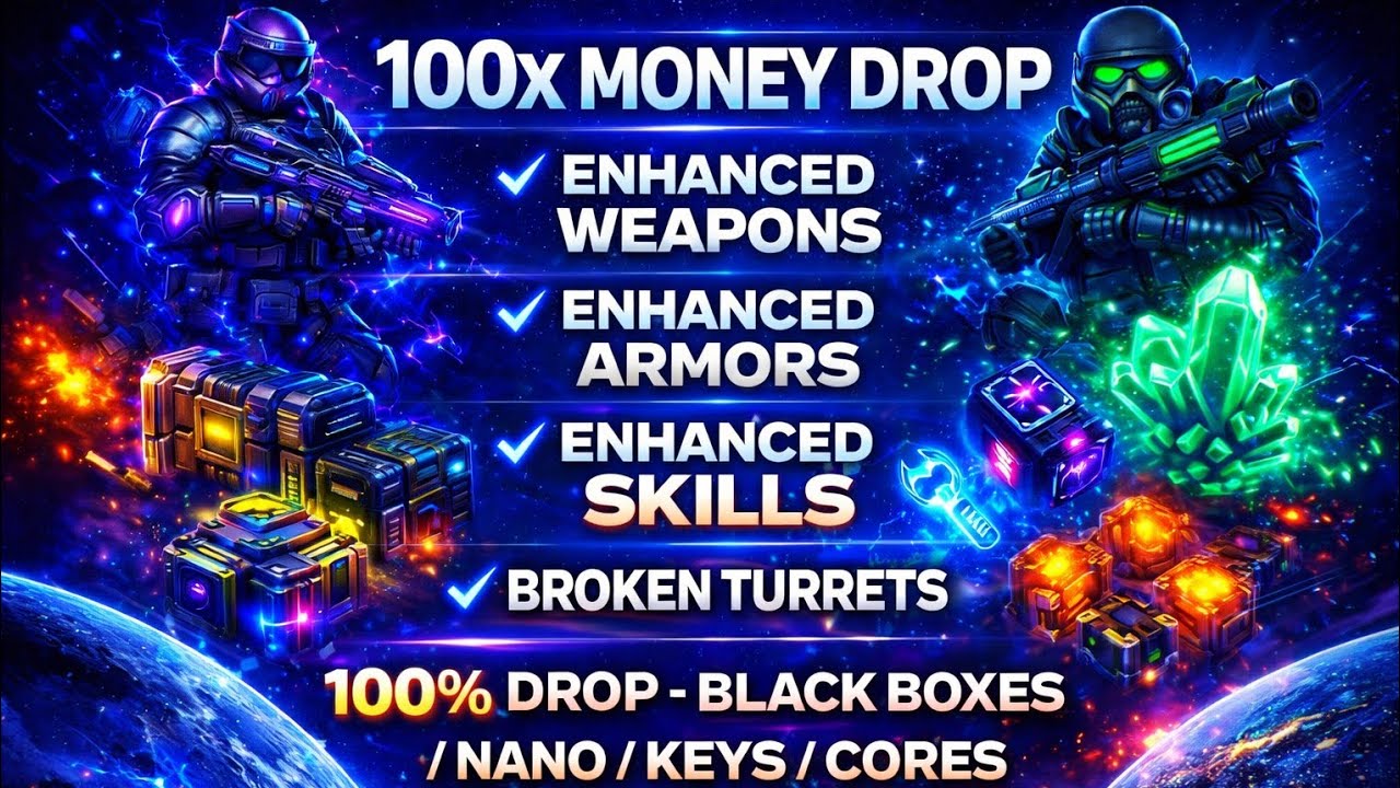 SAS 4 MOD : LEGENDARY DROPCHANCE 100X MONEY - ENHANCED STATS - 100% BLACK BOXES - NANO - KEYS - CORE
