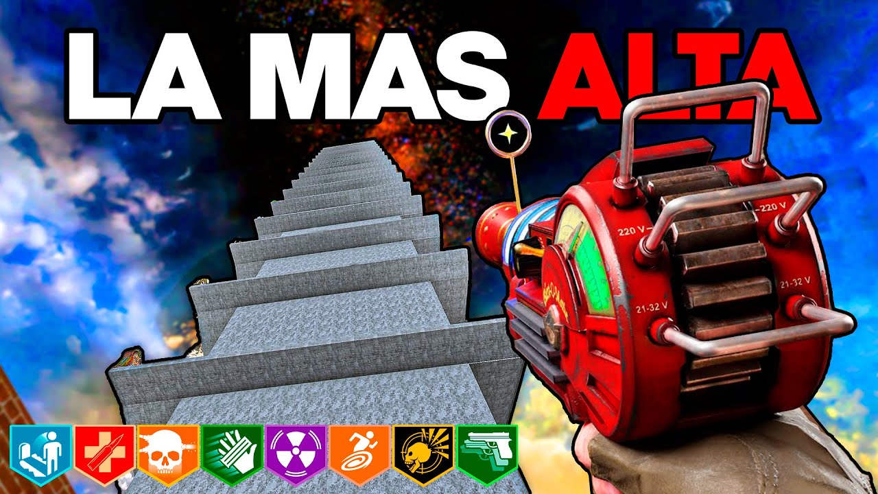 LA TORRE MAS ALTA DE ZOMBIES con +30 PERKS y ARMAS (Black ops 3)