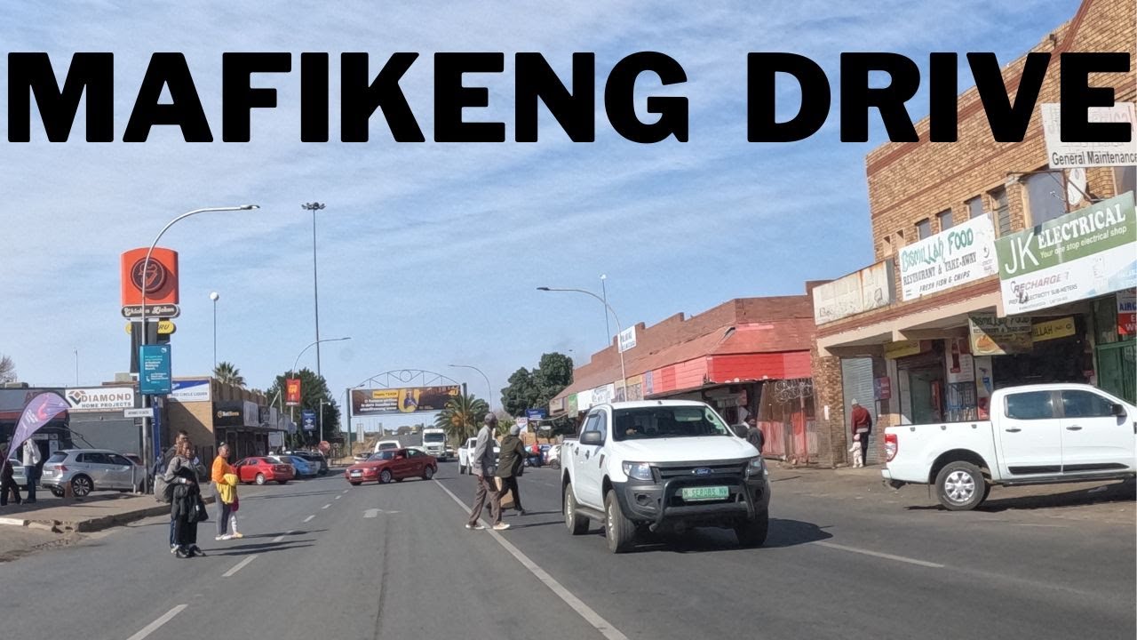 Mafikeng - Driving in the City - North West, South Africa