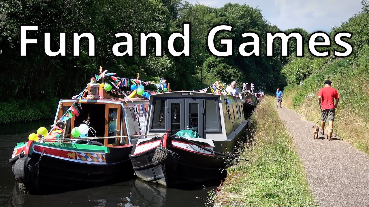 271. Canal boating in convoy through Birmingham.
