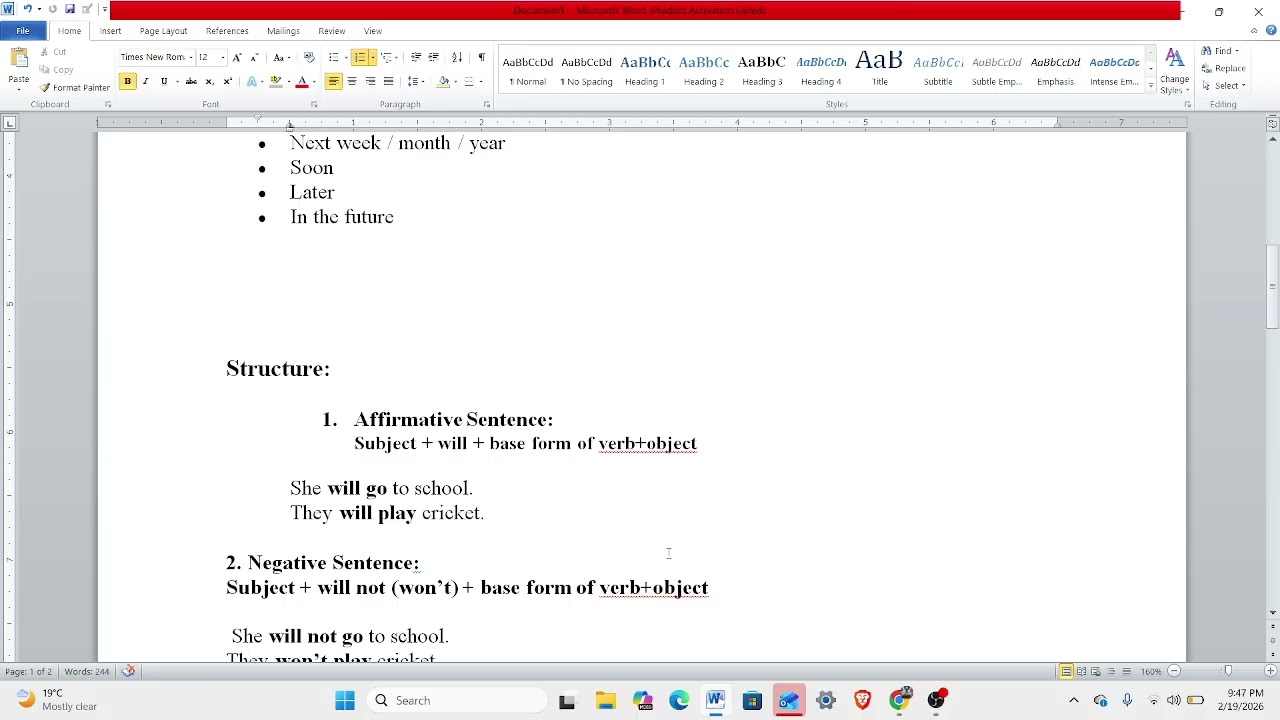 Future indefinite tense(tenses زمانے )
