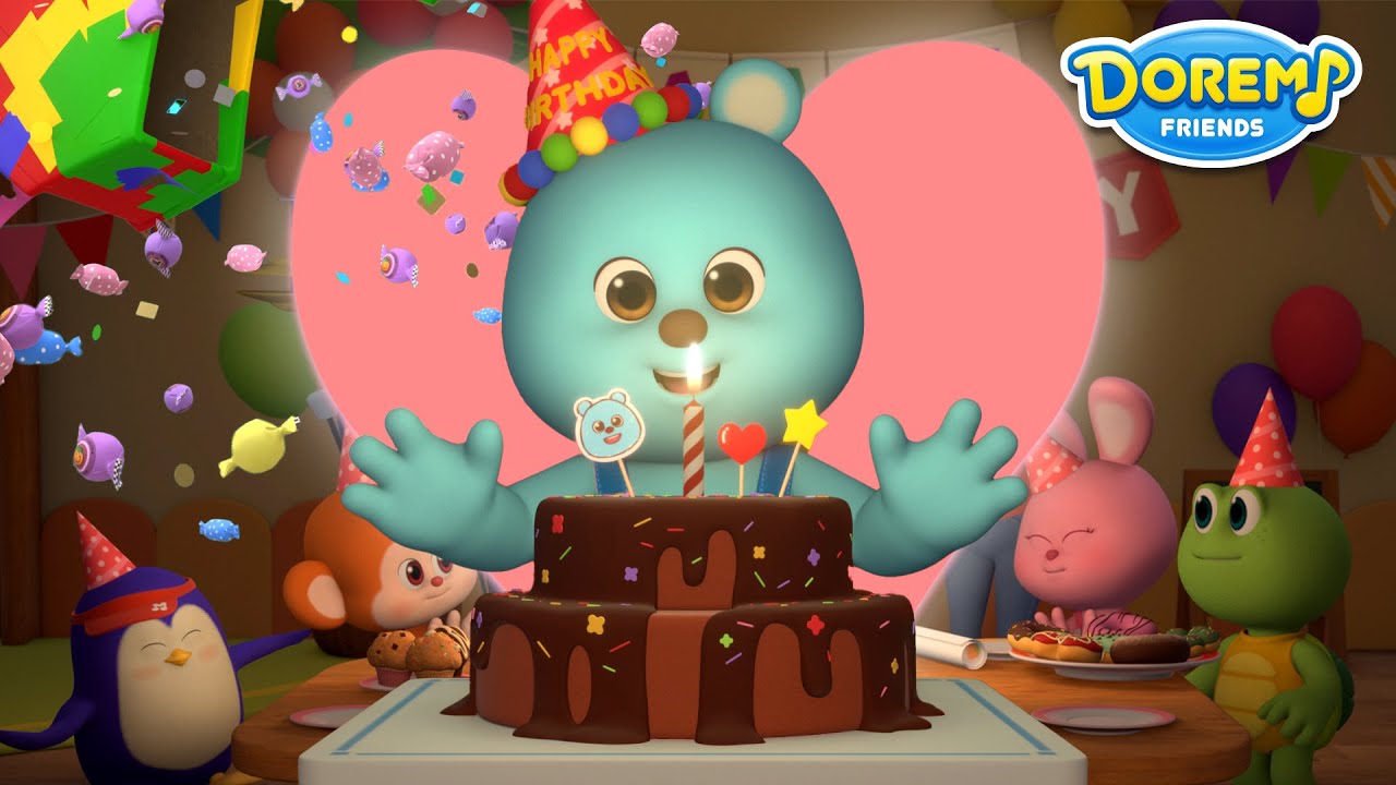 Happy Birthday, My Friend!│60 Min│Happy Birthday Song│Doremi Friends - Nursery Rhymes & Kids Song