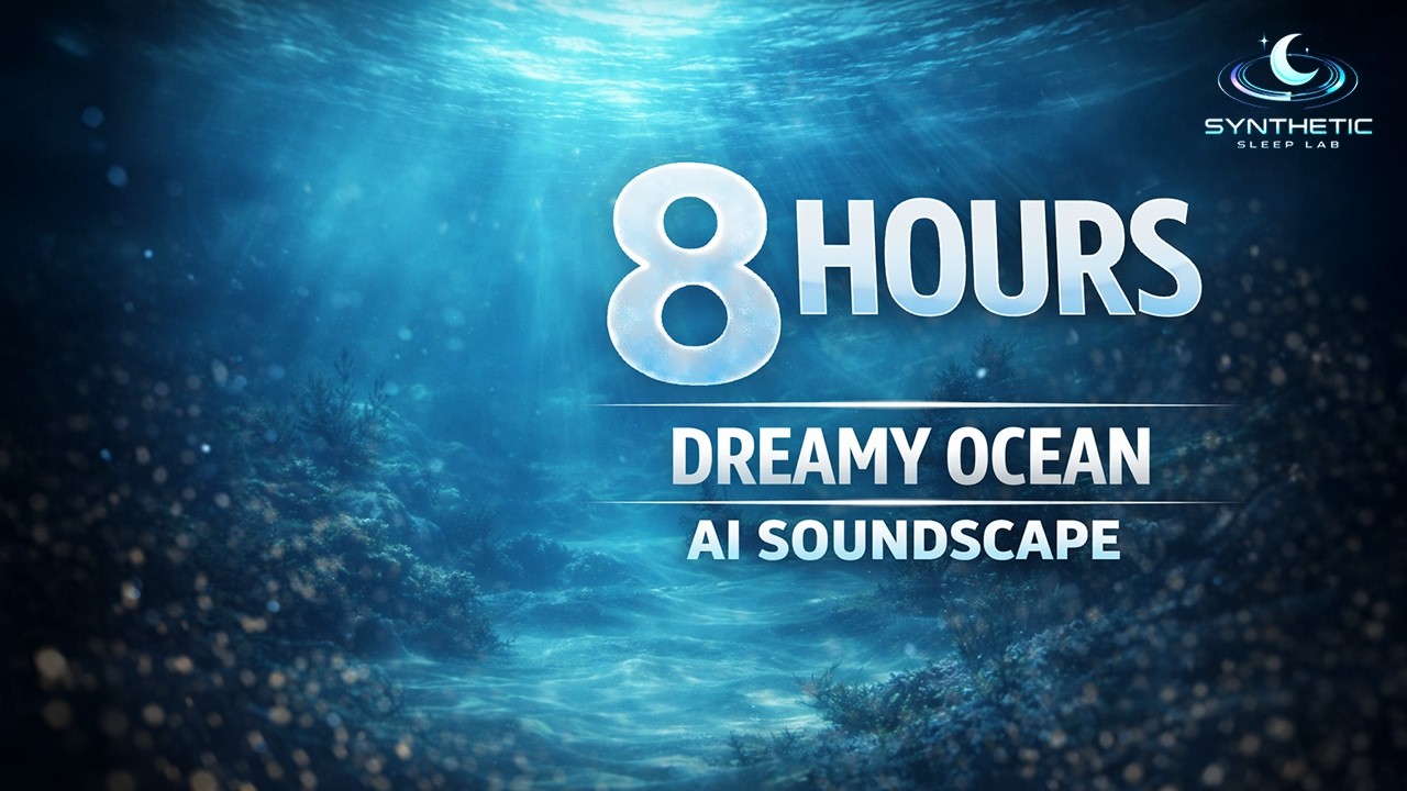 8 HOURS Dreamy Ocean AI Sleep Soundscape 🌙 Black Screen