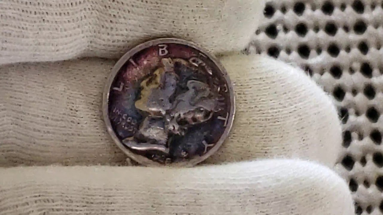 Toned 1938 Mercury Dime