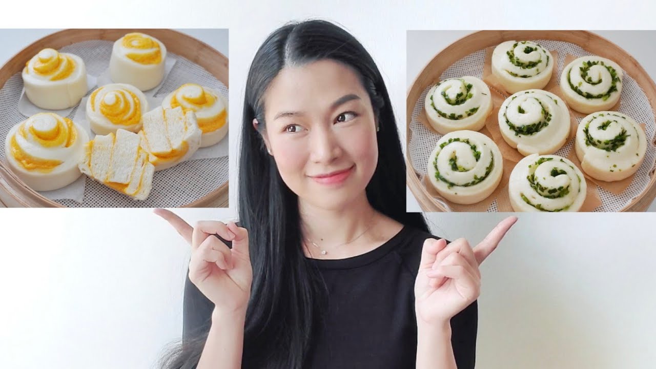 【葱花/芝士馒头卷】家庭版做法/实用测试馒头发酵的方法 Green Onion /Cheese Steam Rolls