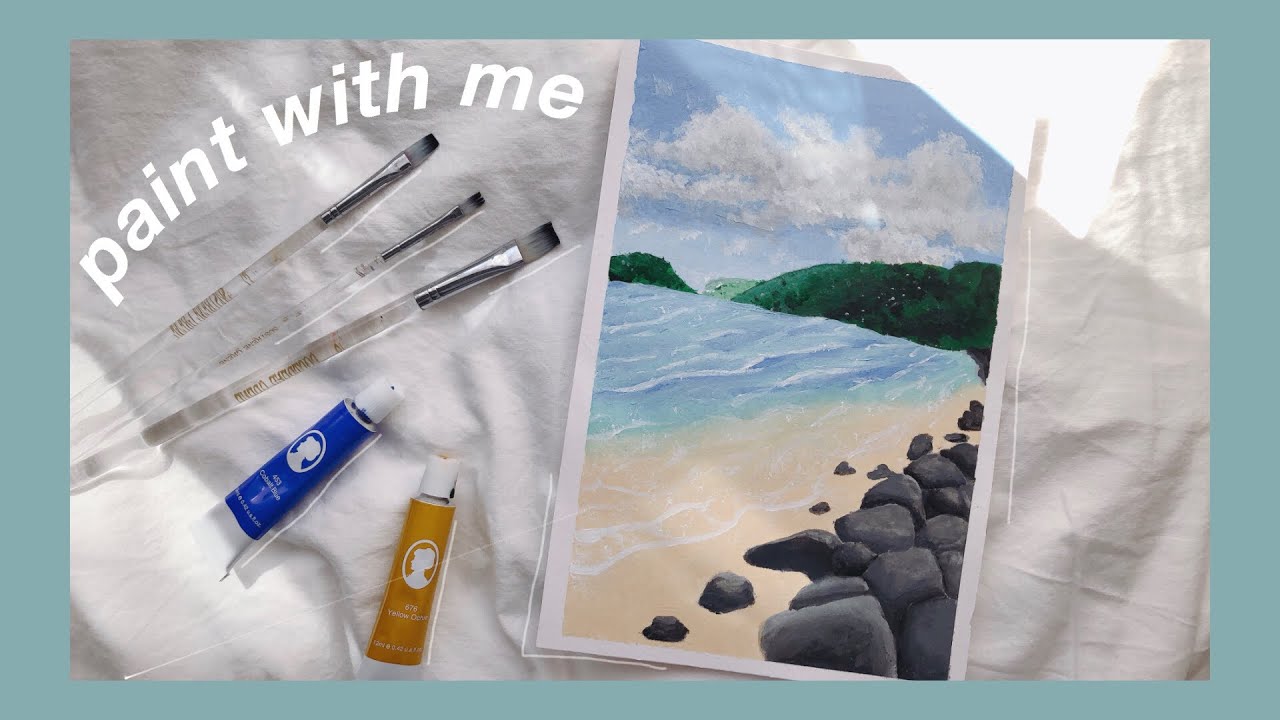 paint with me 🏝 beach