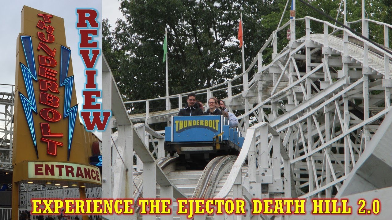 Обзор Thunderbolt, деревянные американские горки Six Flags New England | Испытайте Ejector Death ...