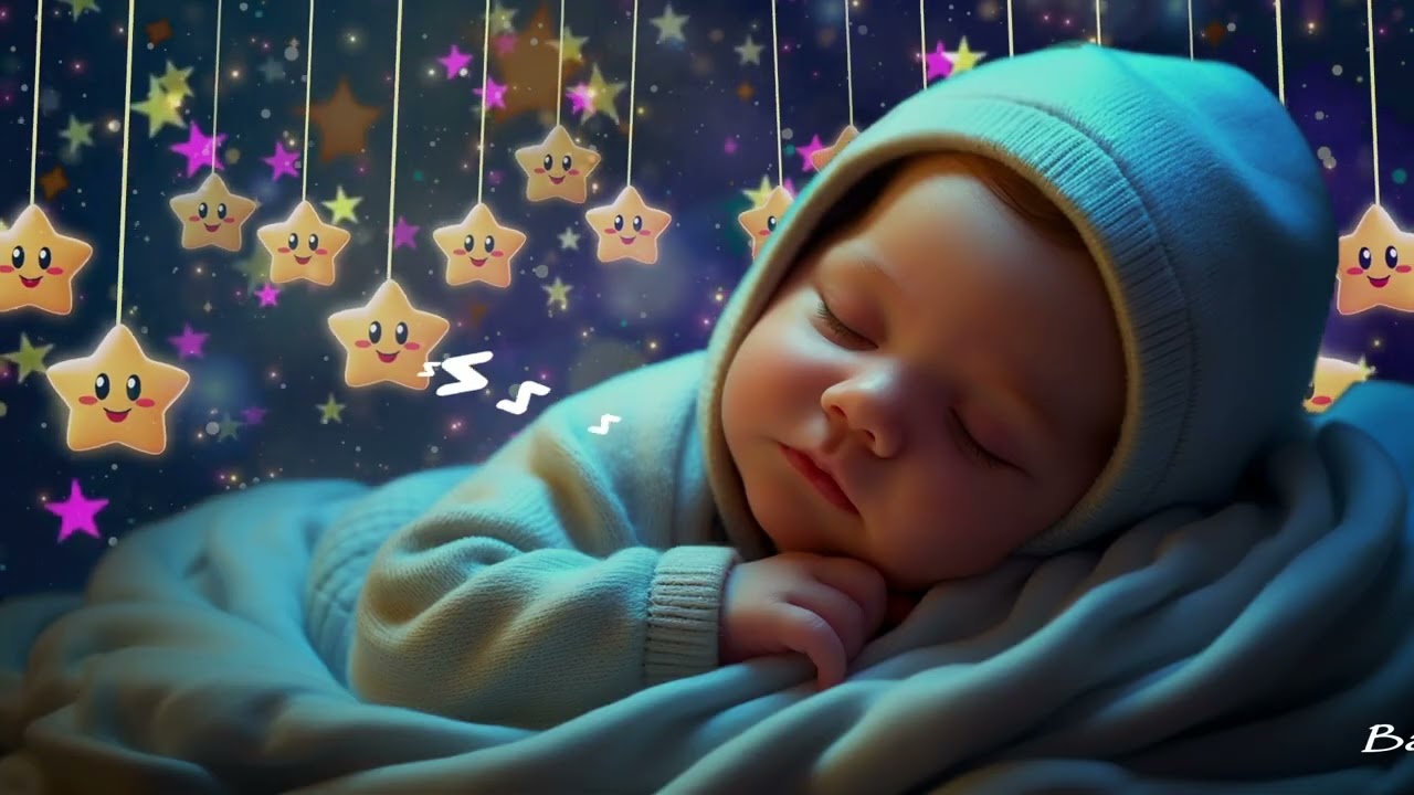 Baby Sleep Music 🌙 Fall Asleep Instantly 💖 Mozart & Brahms Lullabies 💤 Sleep in 3 Minutes