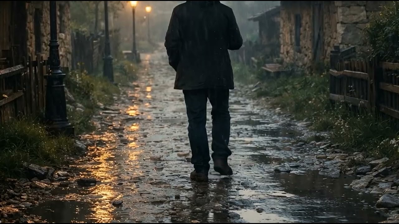 KIRAĞ | Yol Ağırlaştı |  Çamurda Yürümek ve Ayak Sesleri | Rainy Walk on a Muddy Road