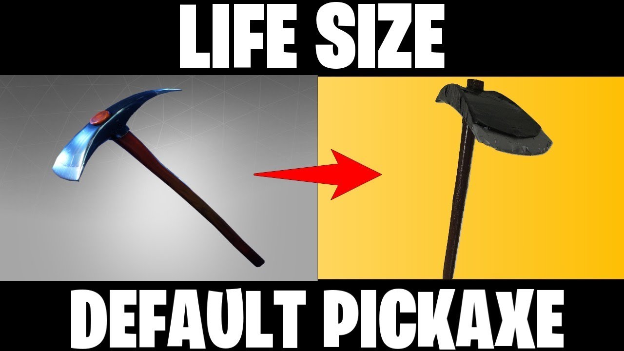 How To Build A LIFE SIZE FORTNITE PICKAXE!