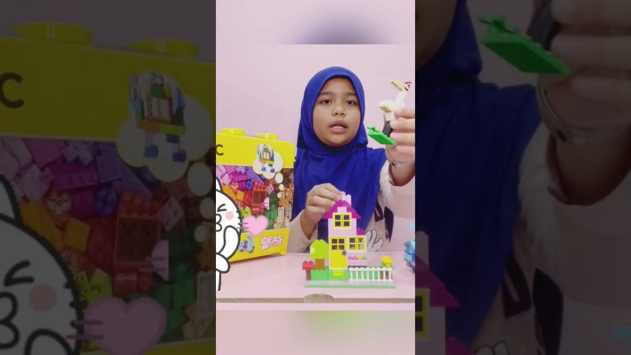 LEGO VS AUNI!!  #auni_aisyah #youtubercilik