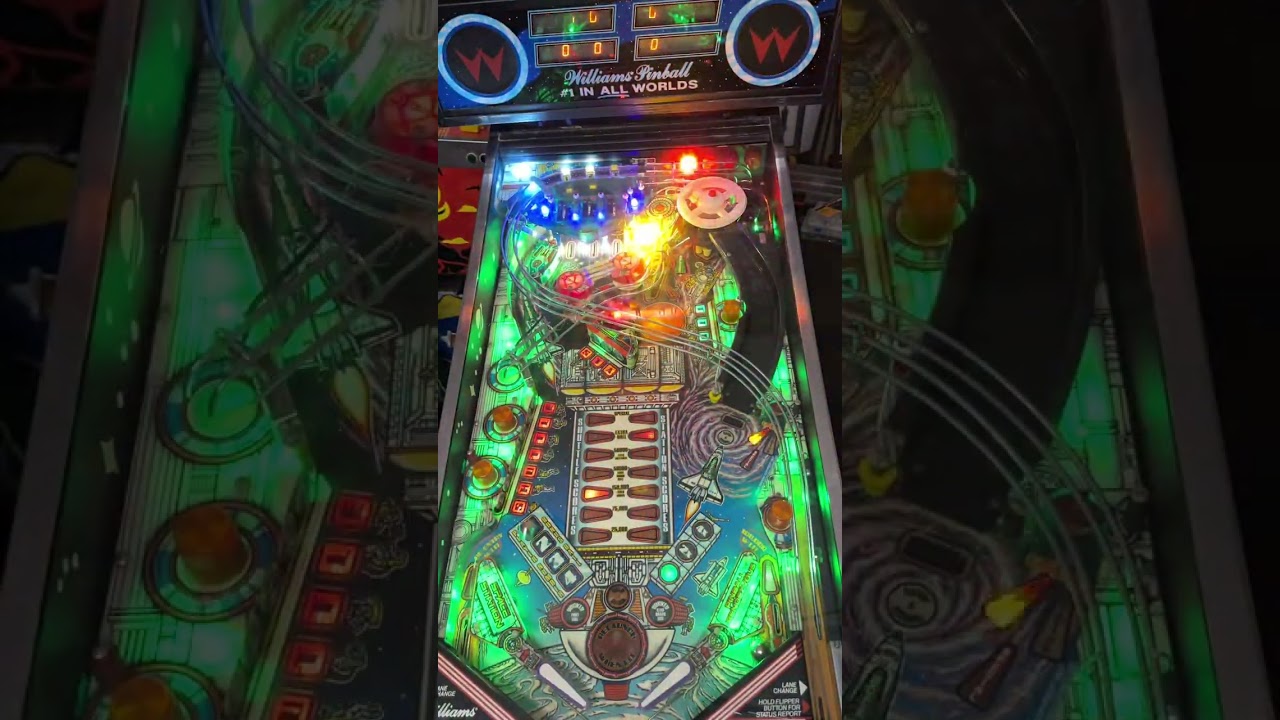Testing Space Station pinball. 