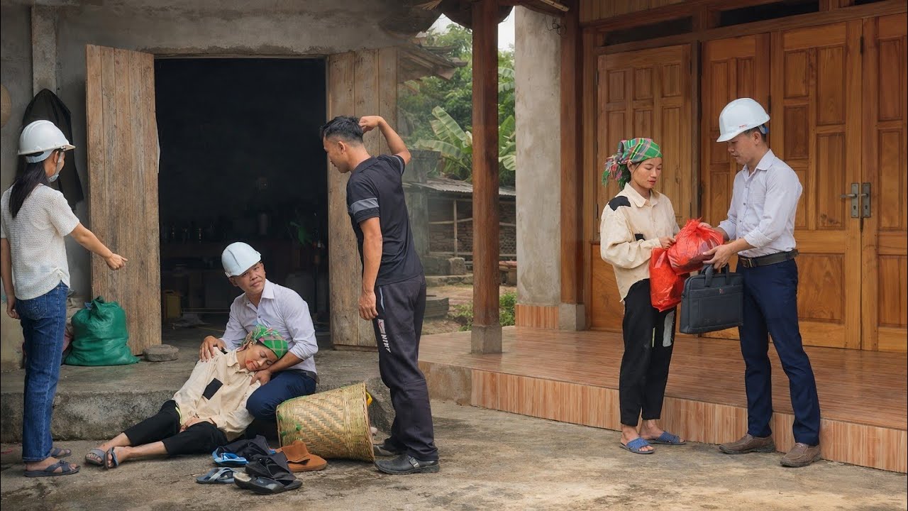 Жестокий муж-алкоголик, не имевший денег, выгнал жену из дома.