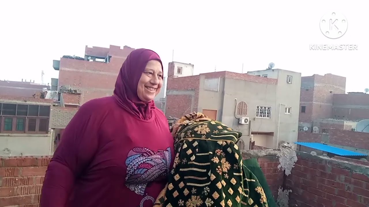 روتين النهارده غسيل السجاد على السطح