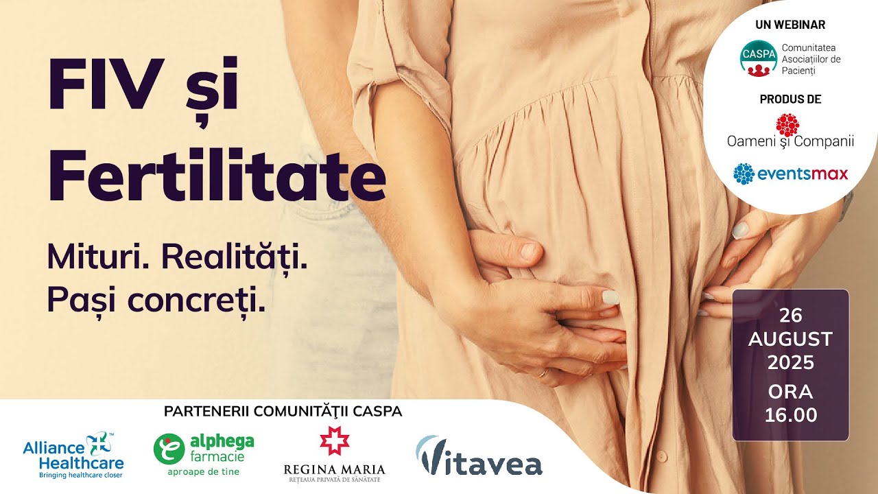 FIV și FertilitateMituri. Realități. Pași concreți. Webinar Caspa.ro