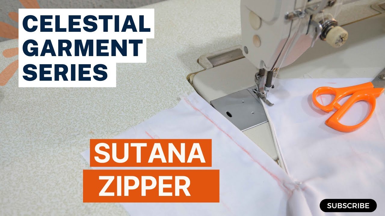 How to Fix a SUTANA ZIPPER || How to Attach a Zipper on Sutana || Trouser zipper || Skirt Zipper