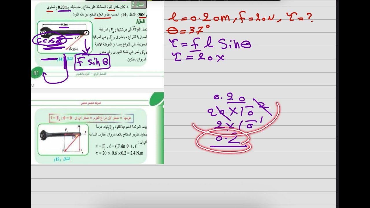 ((٢)) فيزياء الخامس العلمي / الفصل الرابع 