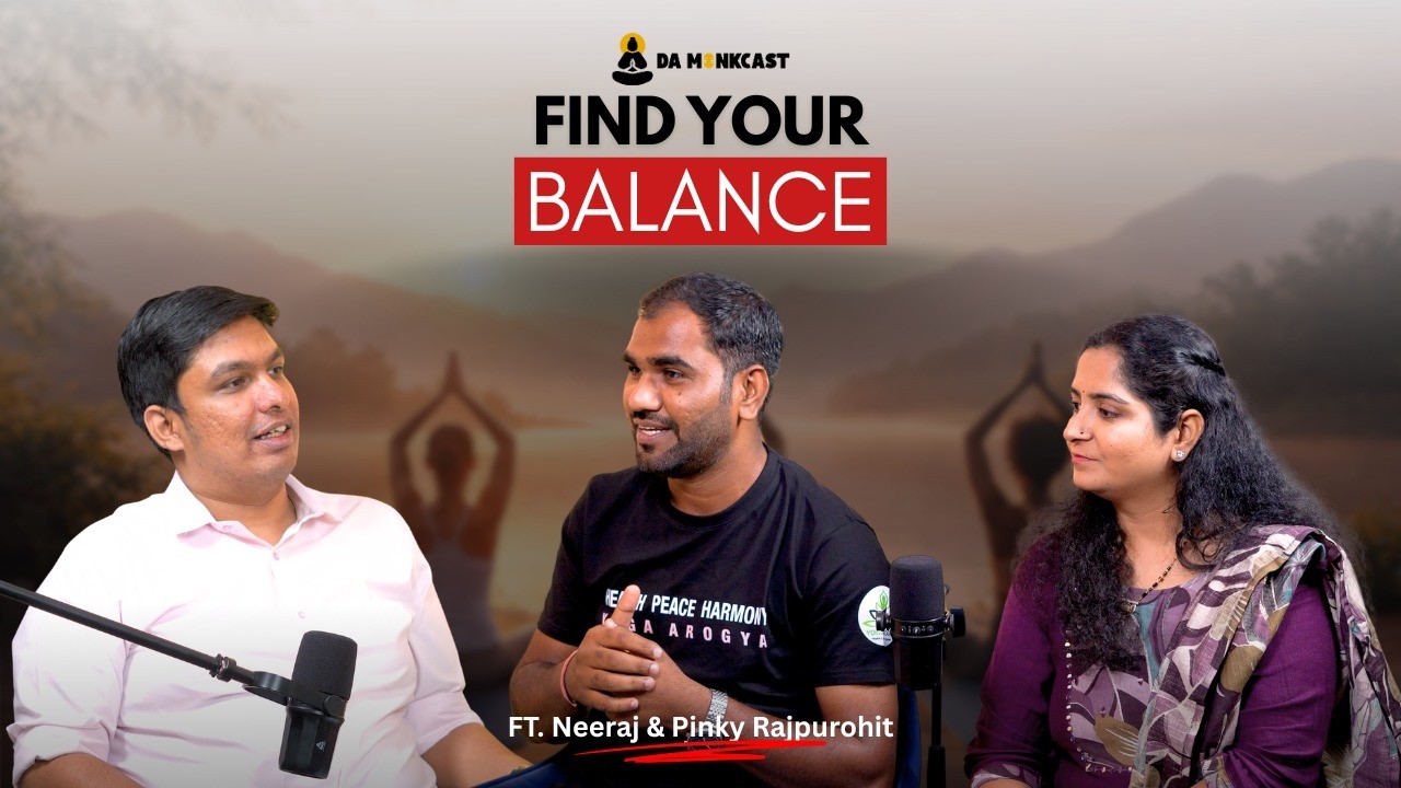 Benefits of yoga in daily life | Neeraj Singh & Pinki Ma’am | Da Monkcast 🎙️ #yogalife
