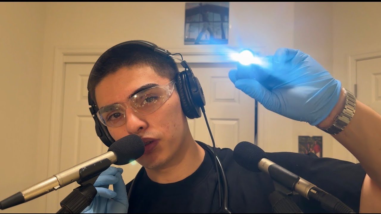 asmr examen facial de nervios craneales
