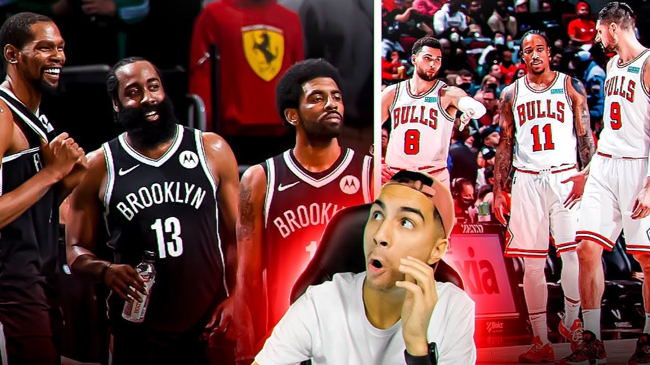 😳PALIZA TREMENDA del BIG THREE de los NETS a los SUPER-BULLS de DEROZAN🥵 - BULLS vs NETS | 12/1/22