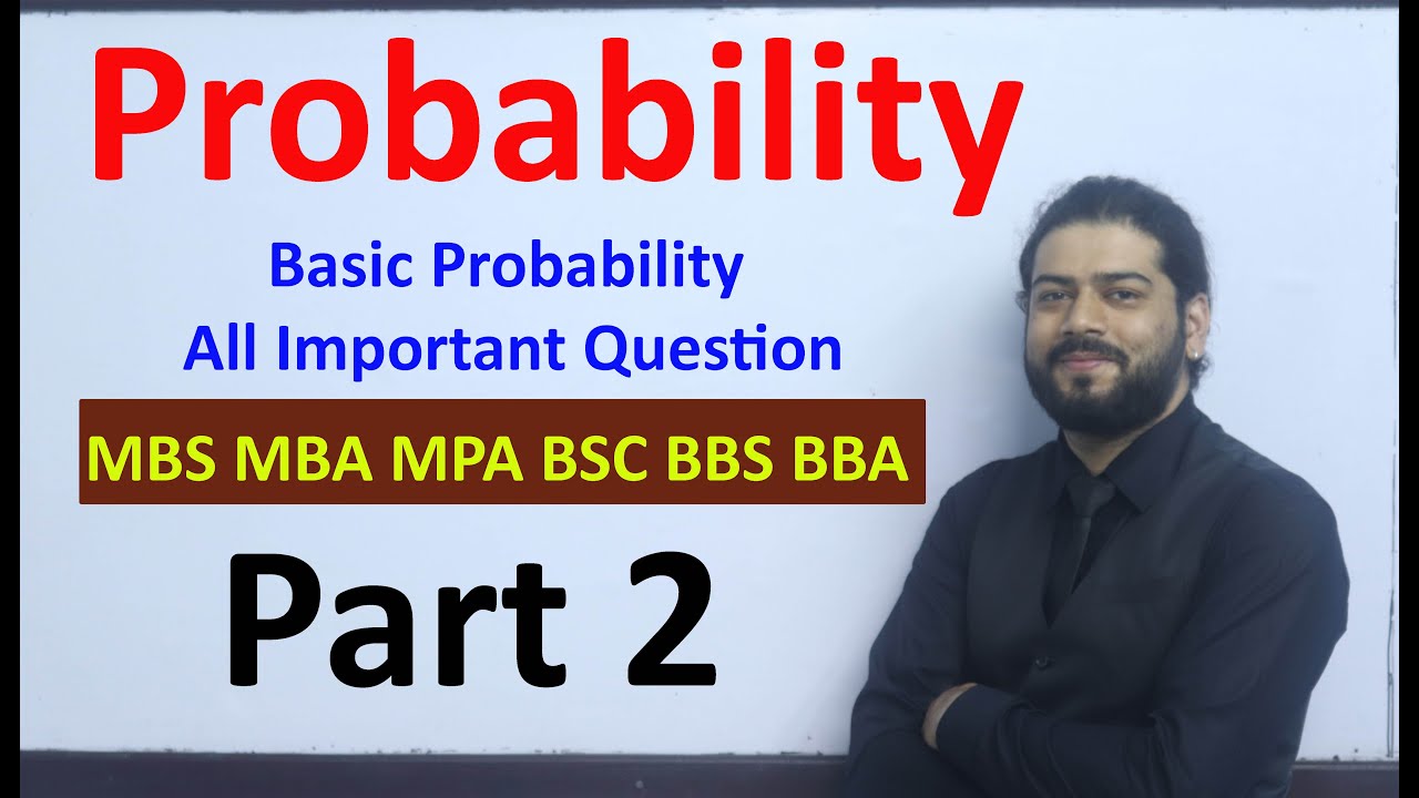 Basic Probability  Part 2 MBS first  Sem. TU  Solution  Set theorem and De-Morgan's Theorem