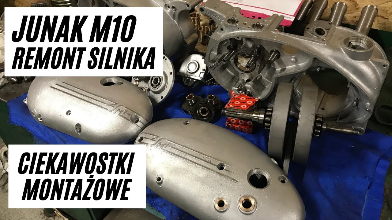 Junak M10, remont silnika i ciekawostki montażowe