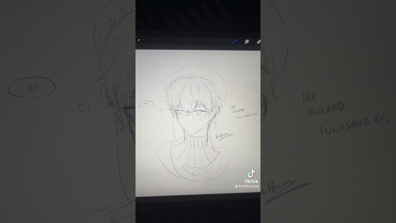 Ike Eveland 🖋️💙 #art #nijisanji_en #nijisanji #ikeeveland #ikenography