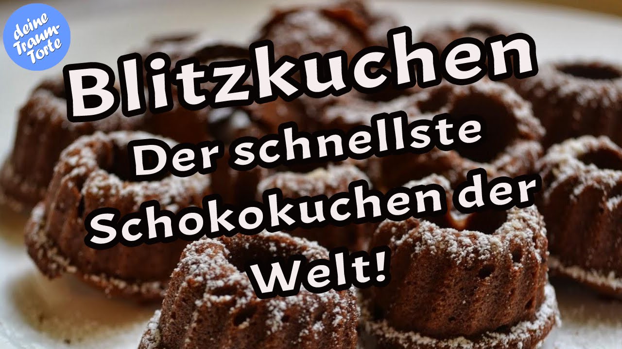 Blitzkuchen - Der schnellste Schokokuchen der Welt - Schnelle Rezepte